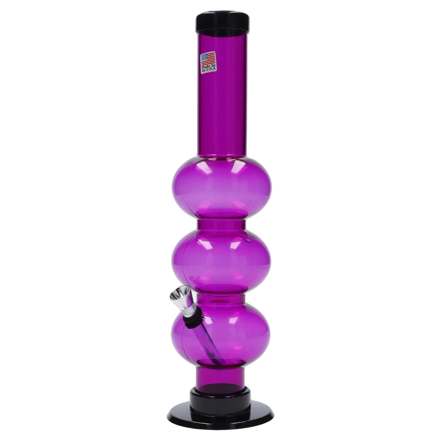 JM Plastic Water Pipe JM Plastics Triple Bubble Acrylic Water Pipe - 12 in.
