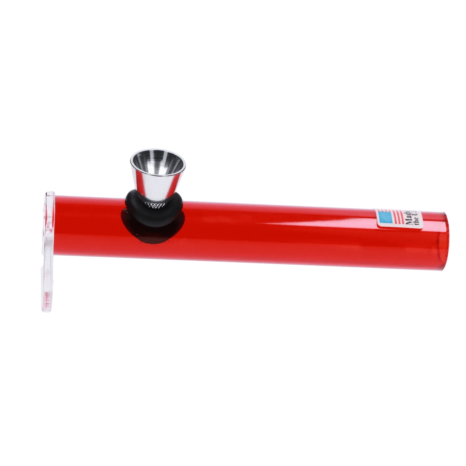 JM Plastic Water Pipe Red JM Plastics Mini Smokey Thick Acrylic Steam Roller