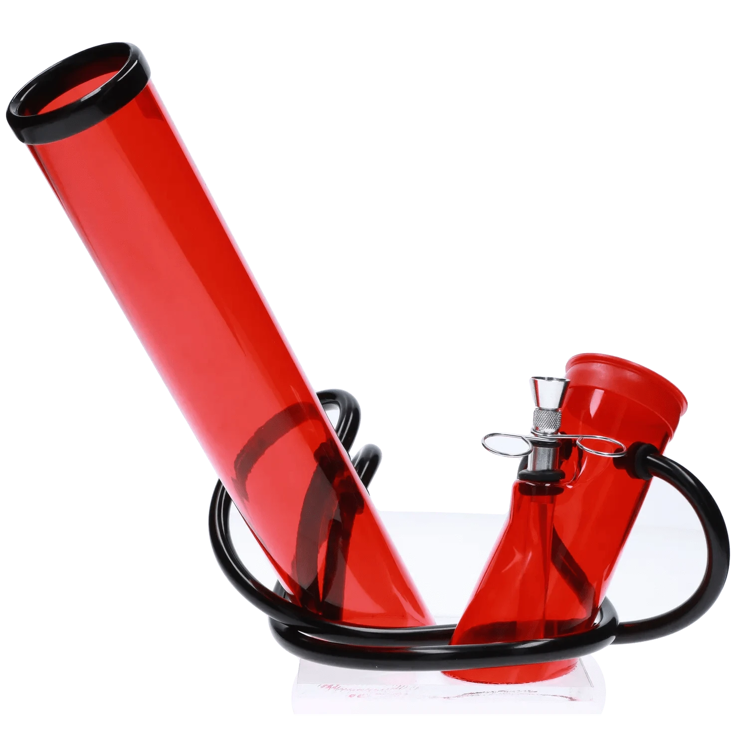 JM Plastic Water Pipe Red JM Plastics Multi-Chamber Acrylic Water Pipe