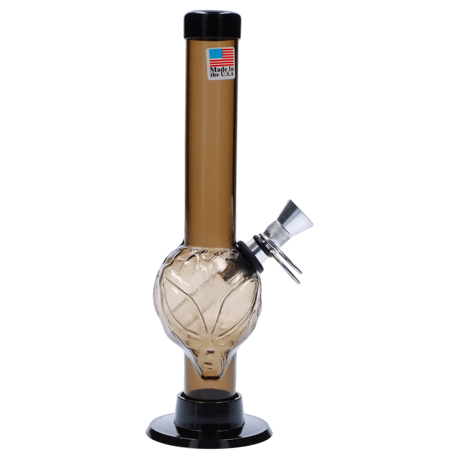 JM Plastic Water Pipe Smoke JM Plastics Alien Base with Pull Slide Acrylic Water Pipe - 8 in.