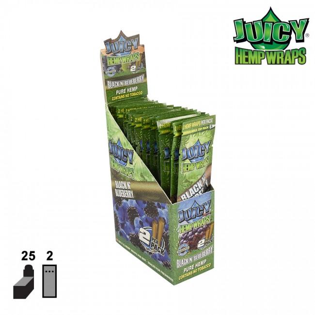 Juicy Hemp Wraps Black and Blueberry Wild
