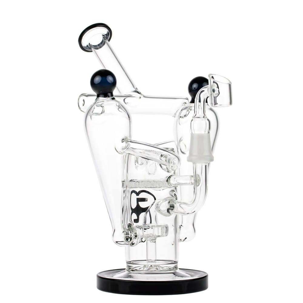Glasscity-Recycler Vapor Bubbler with Showerhead & Honeycomb Disc Perc