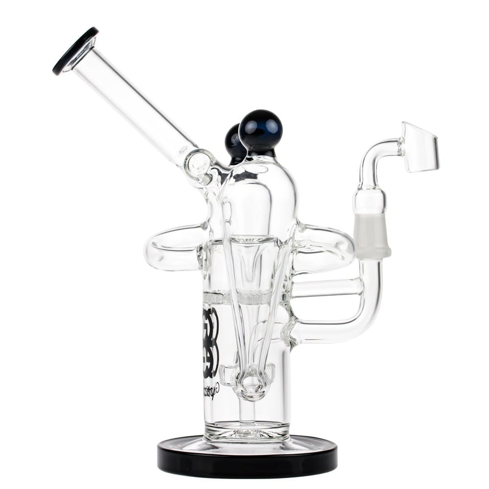 Glasscity-Recycler Vapor Bubbler with Showerhead & Honeycomb Disc Perc