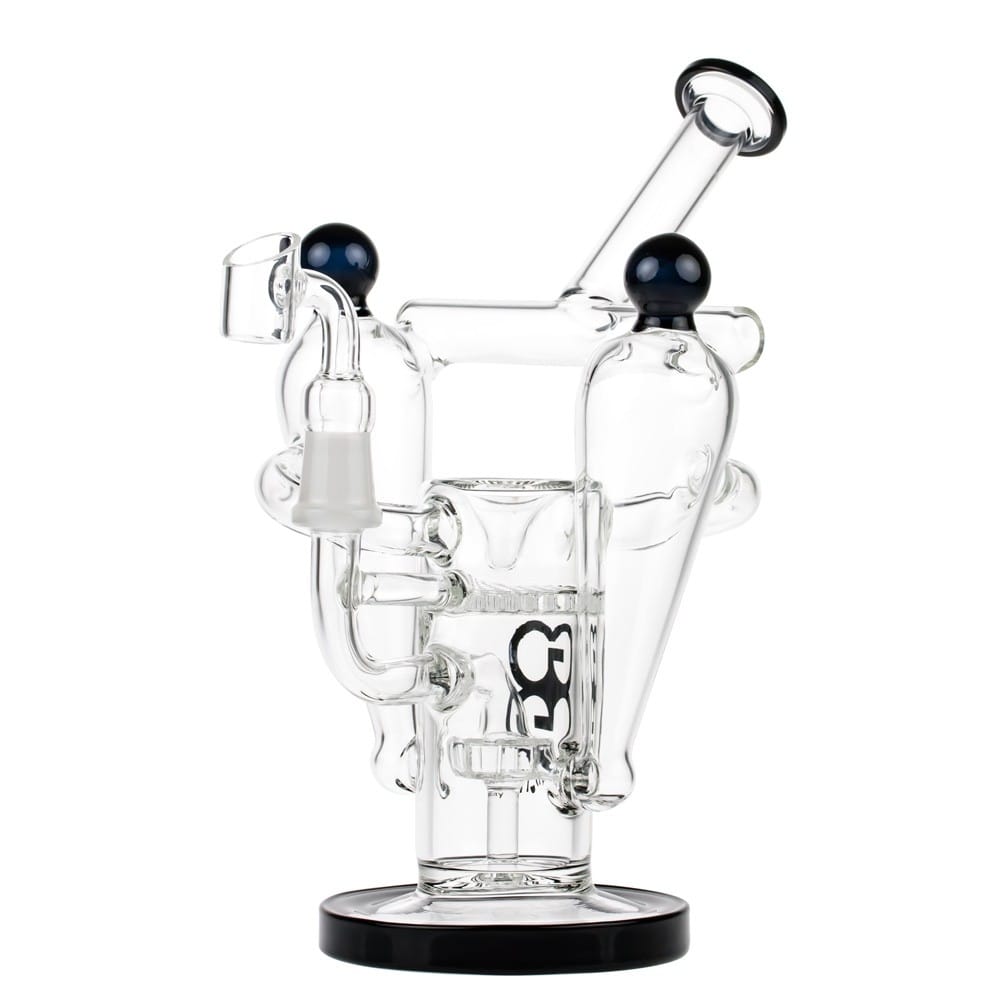 Glasscity-Recycler Vapor Bubbler with Showerhead & Honeycomb Disc Perc