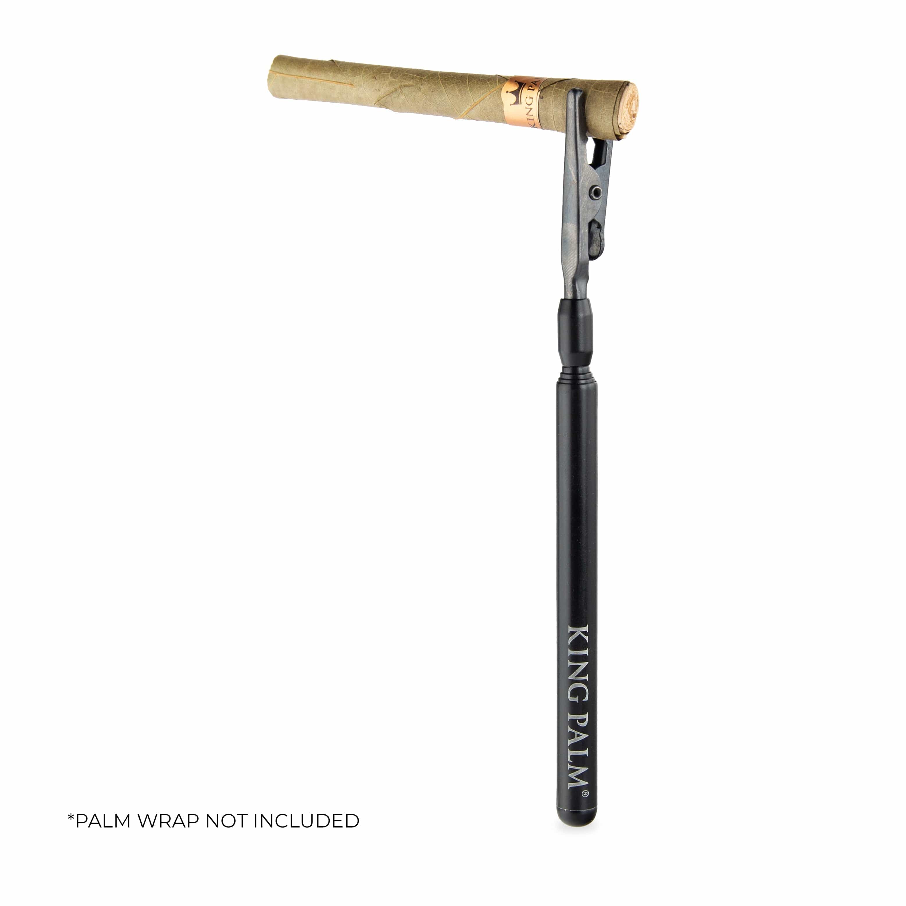 A close-up of the King Palm Roach Clip, showing its metallic construction against a plain white background.