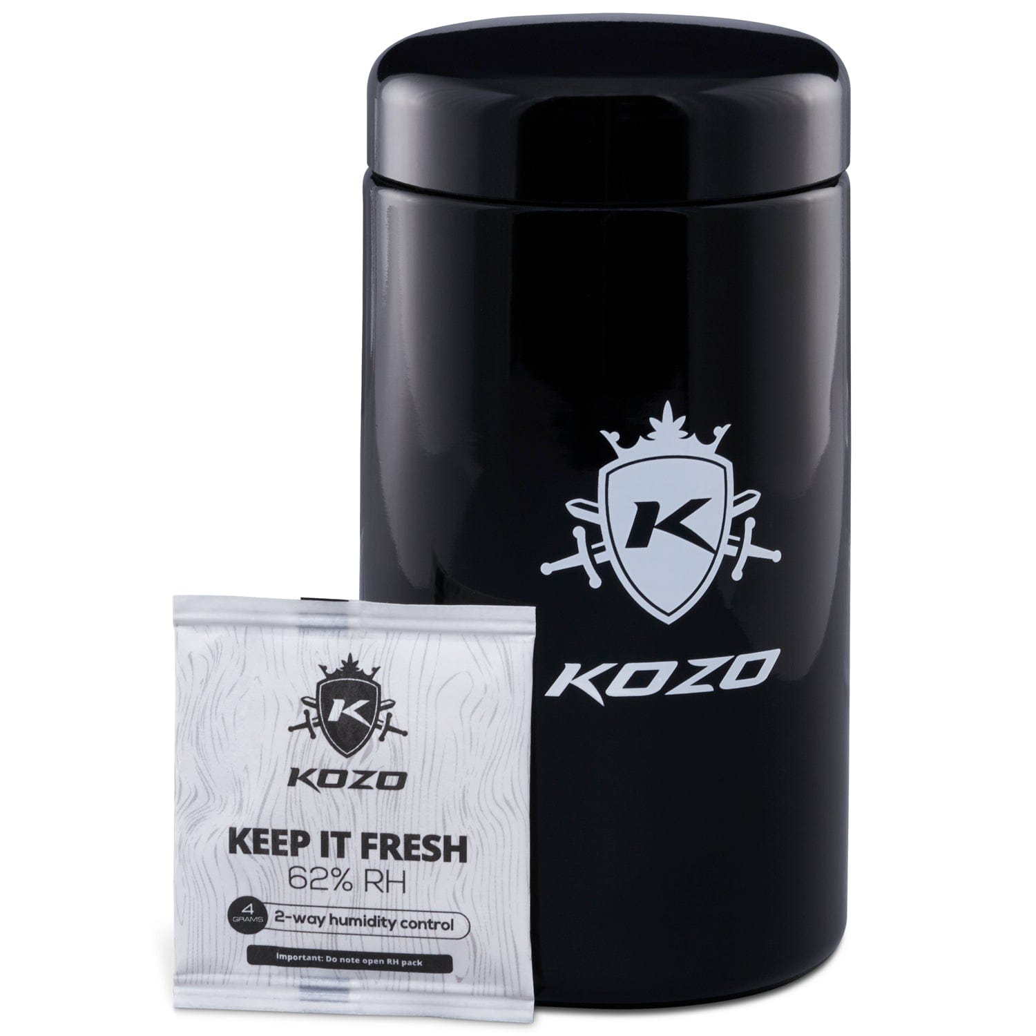 Kozo Odor Proof Jars Black Glass jars - 1 OZ