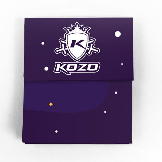 Kozo Rolling Tray Purple Case on it - Portable tray