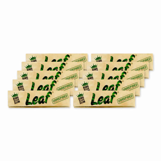 Molino Glass Rolling Papers LEAF King Size Slim Papers (10 packs)