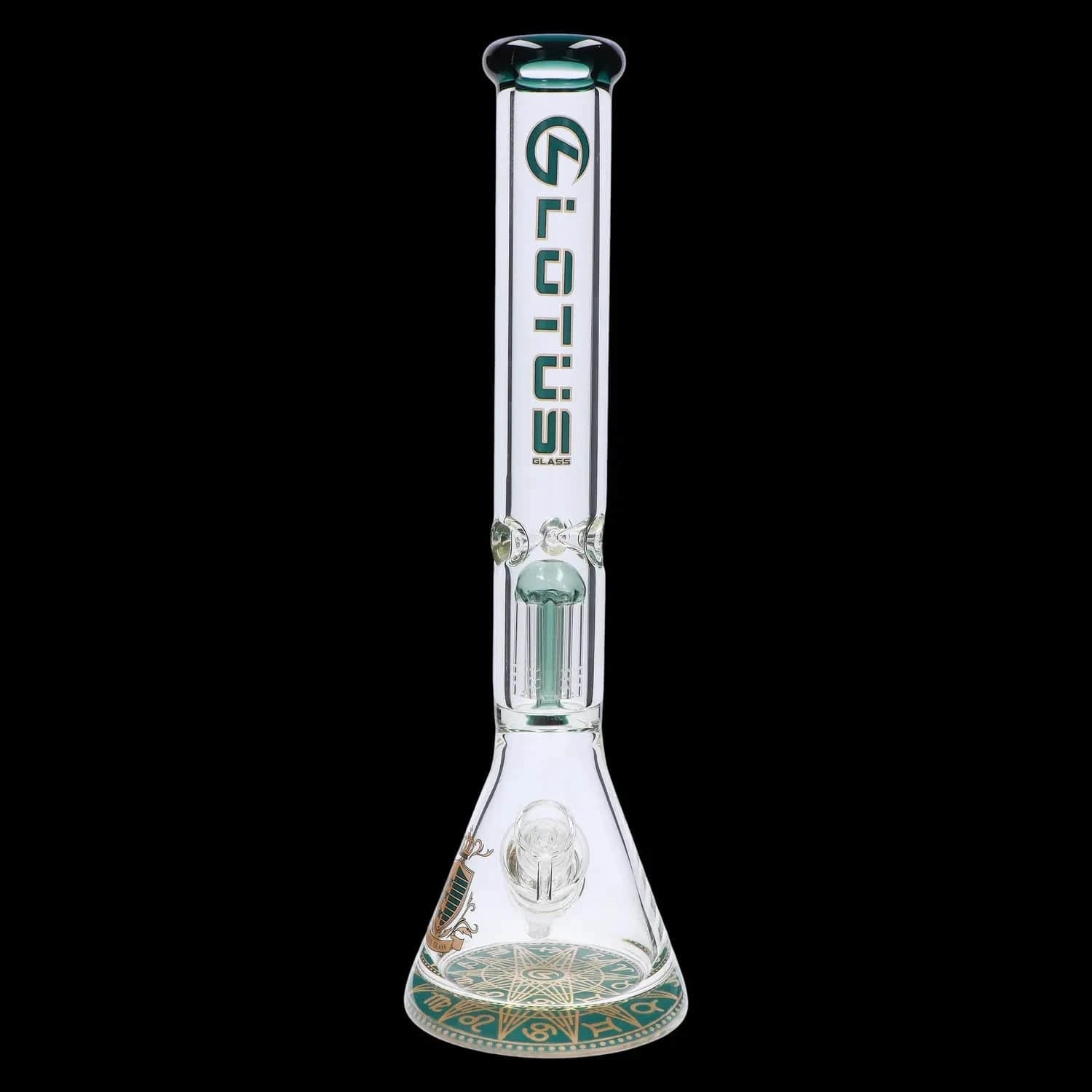 Lotus Waterpipe - Herb 9mm Water Pipe with Tree Perc - 18 in.