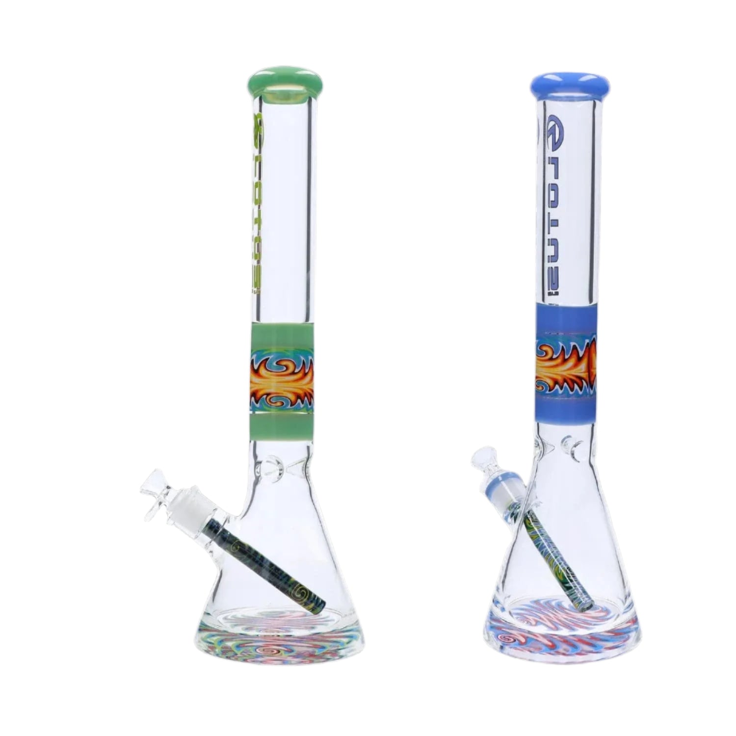 Daily High Club Waterpipe - Herb 9mm Wig Wag Water Pipe - 18 in.