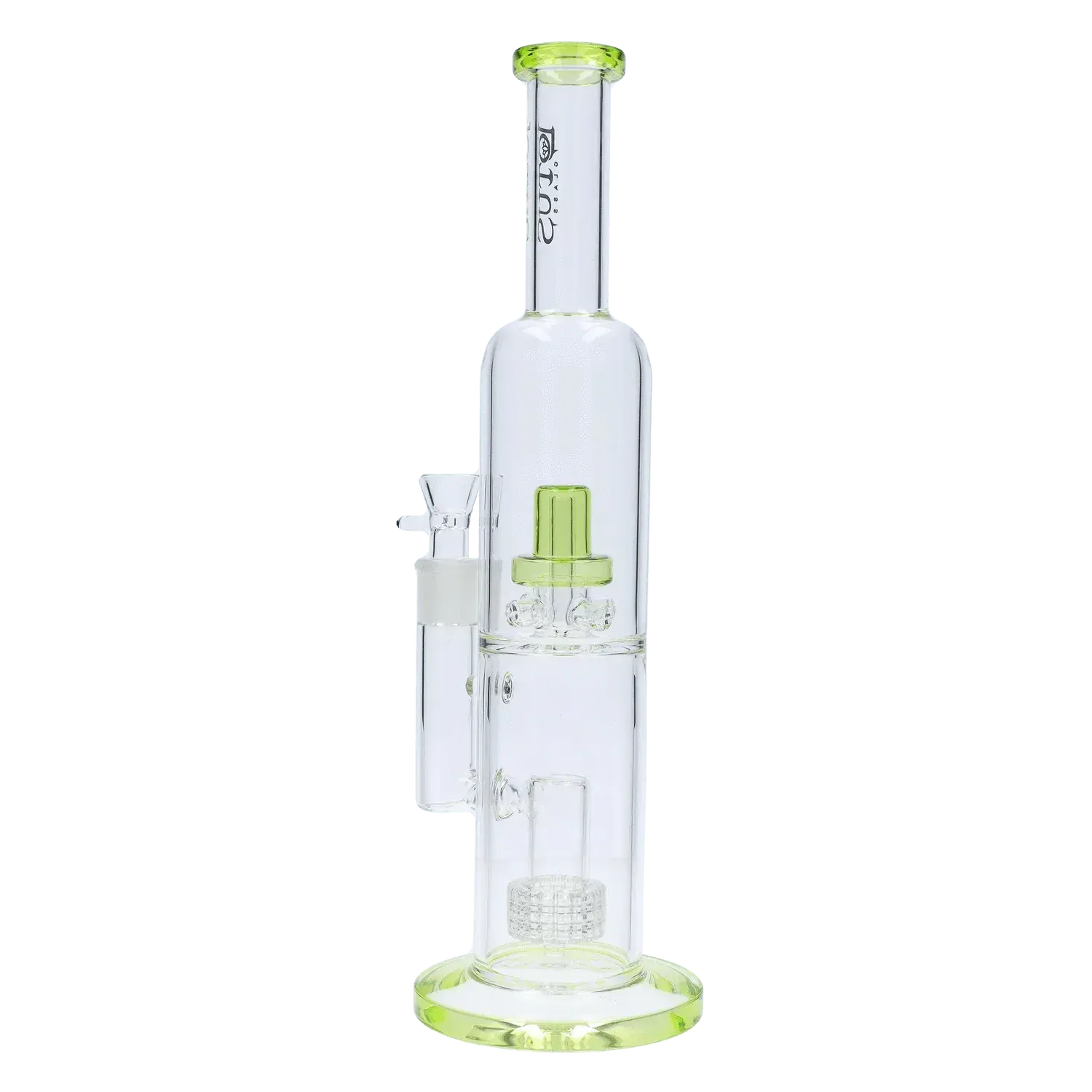 Dual Perc with Colour Accents Bong - 15 in.