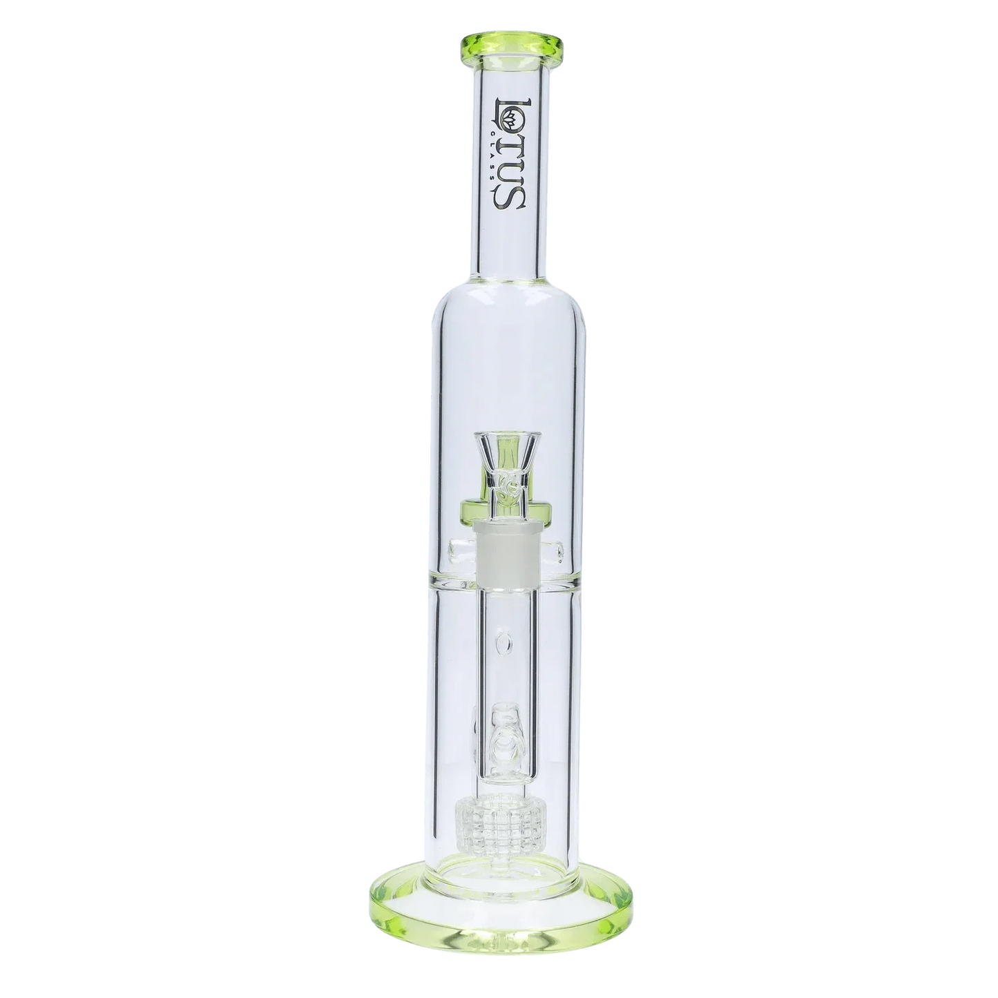 Dual Perc with Colour Accents Bong - 15 in.