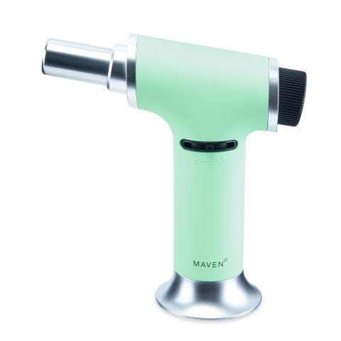 The Maven Turbo Butane Torch Lighter is shown in a close-up, angled view against a white background.