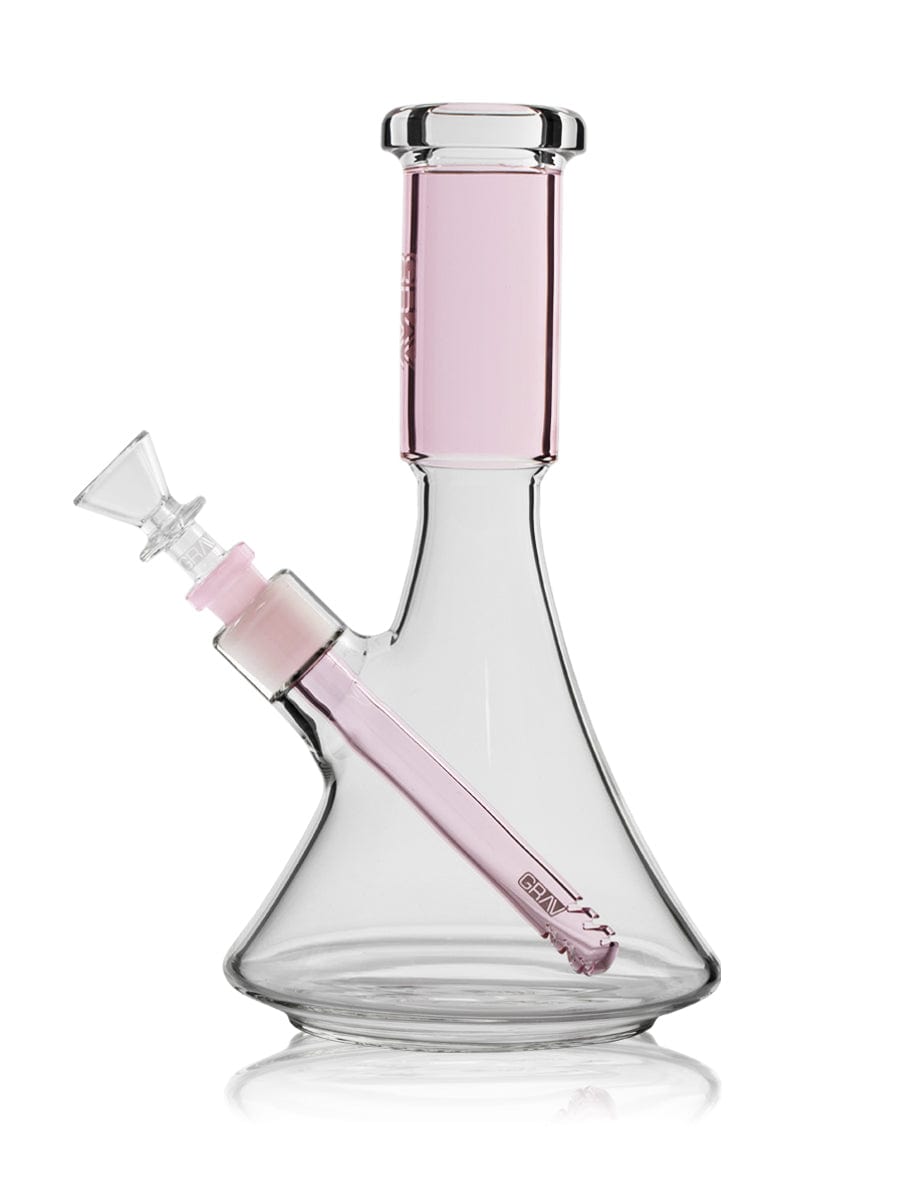 GRAV Bong Pink Medium Accented Deco Beaker Bong