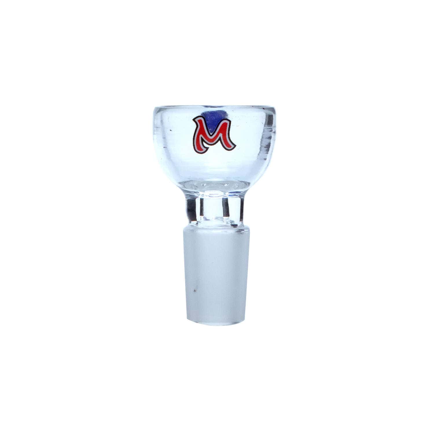 Close-up of the Shower Head Diffuser 14.5mm, showcasing its clear glass construction and circular design.