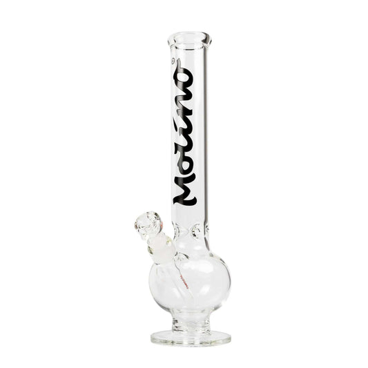 A straight-on view of the New York Straight Tube Bong, showing the clear glass tube and simple design against a plain white background.