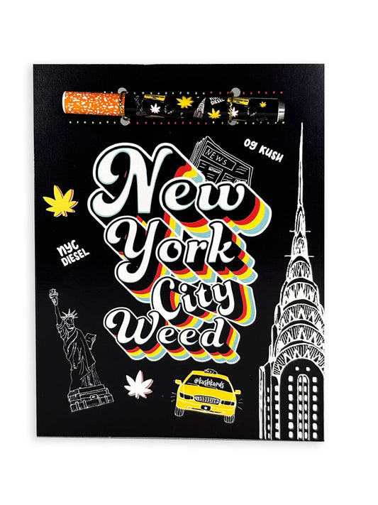 KushKards Greeting Cards KushKard New York City Weed 🗽 Greeting Card