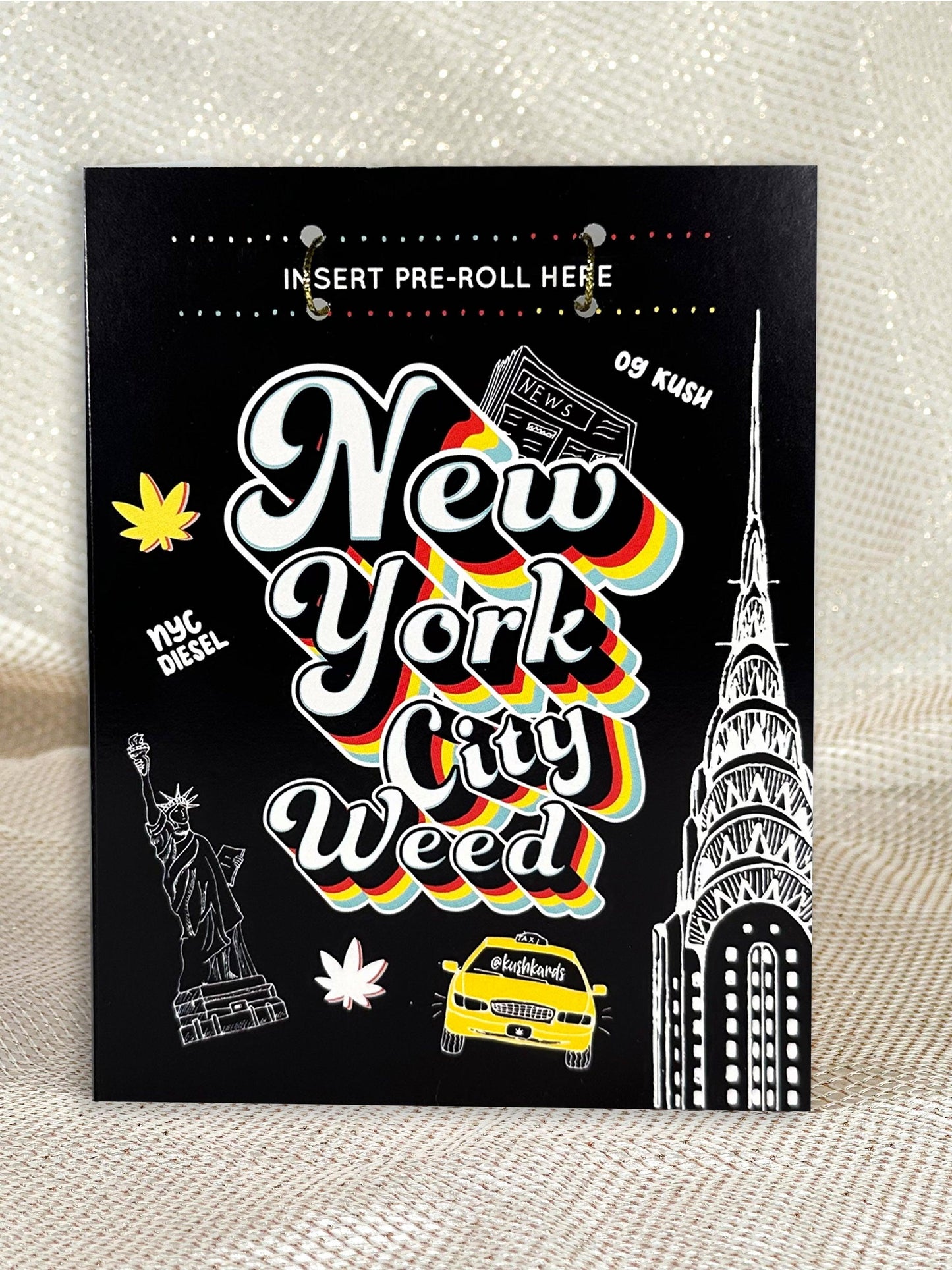 KushKards Greeting Cards New York City Weed 🗽 Greeting Card