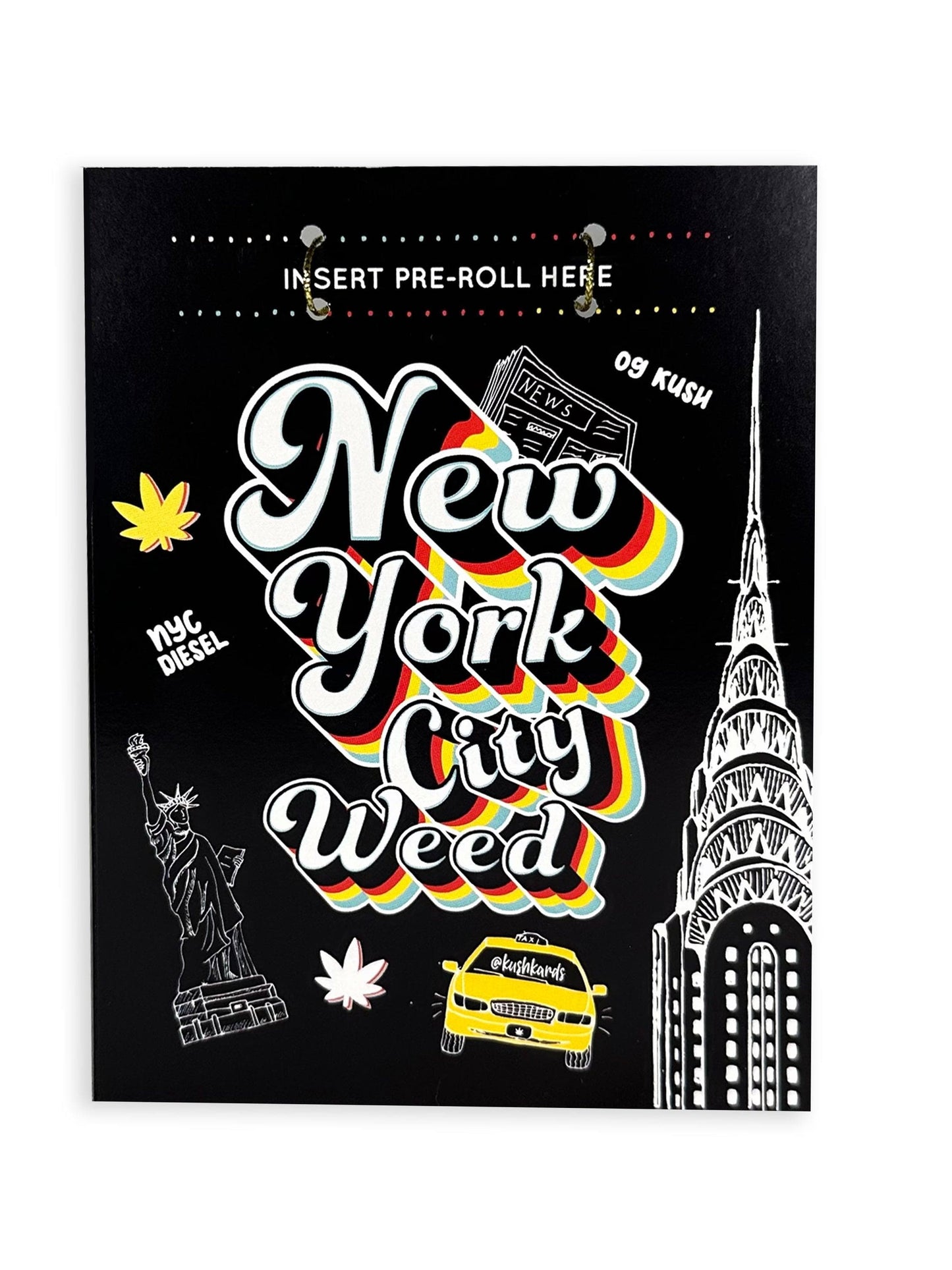 KushKards Greeting Cards New York City Weed 🗽 Greeting Card