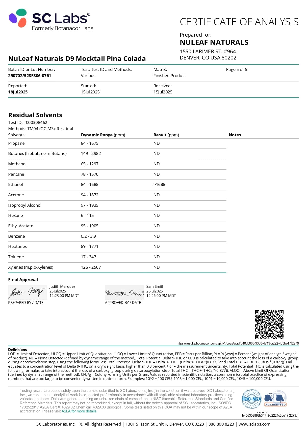 NuLeaf DELTA9 THC NuLeaf D9 THC Mocktail Shots