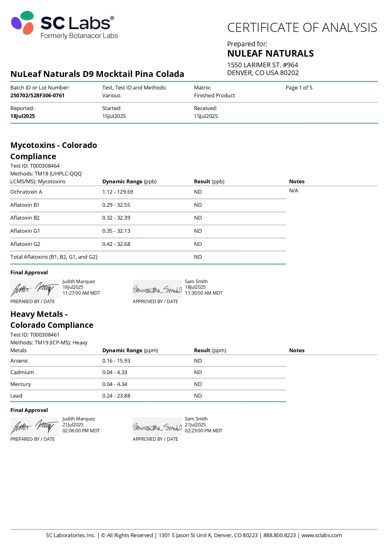 NuLeaf DELTA9 THC NuLeaf D9 THC Mocktail Shots