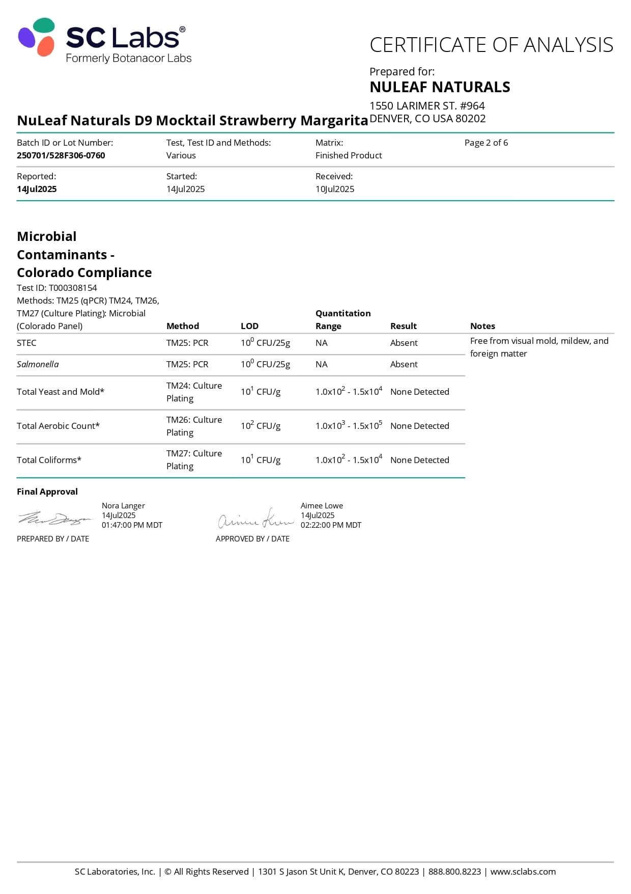 NuLeaf DELTA9 THC NuLeaf D9 THC Mocktail Shots