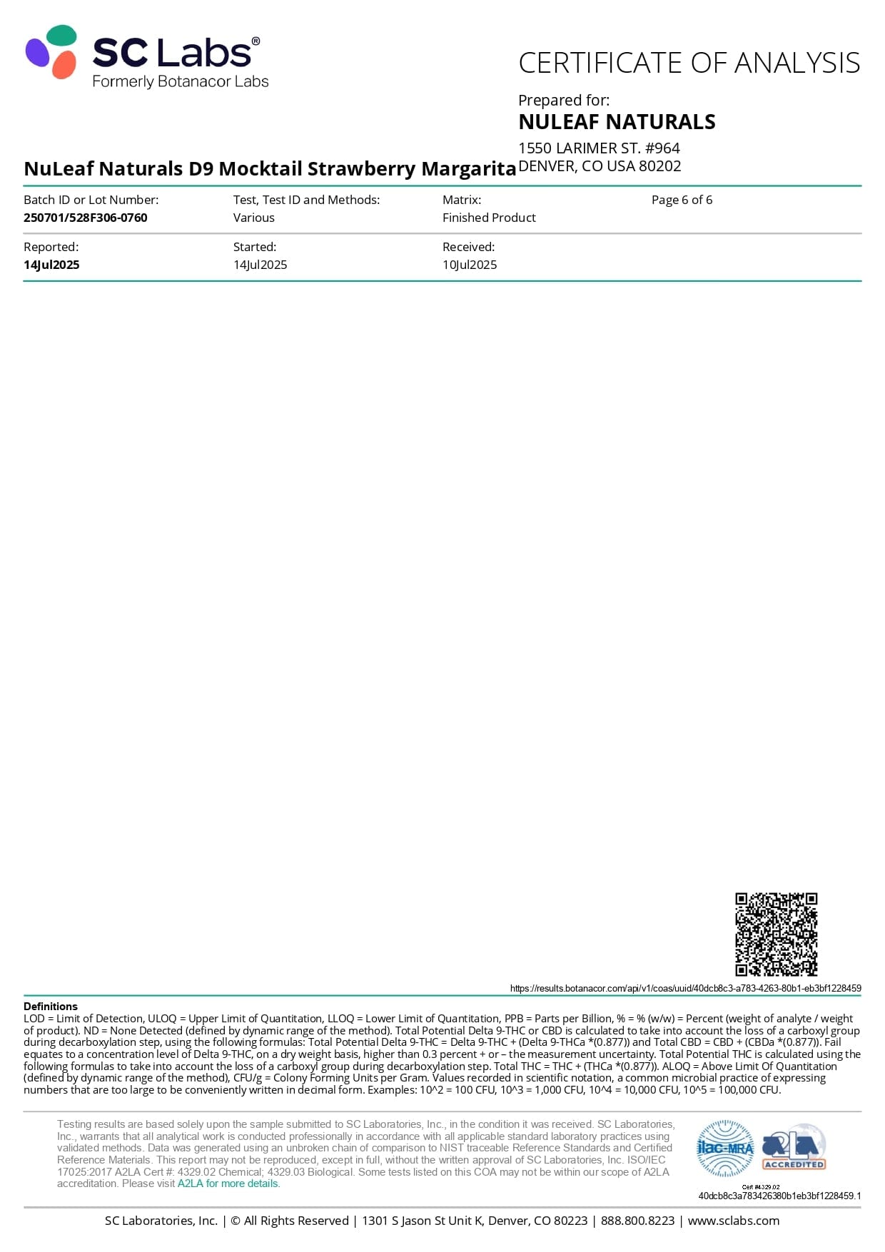 NuLeaf DELTA9 THC NuLeaf D9 THC Mocktail Shots