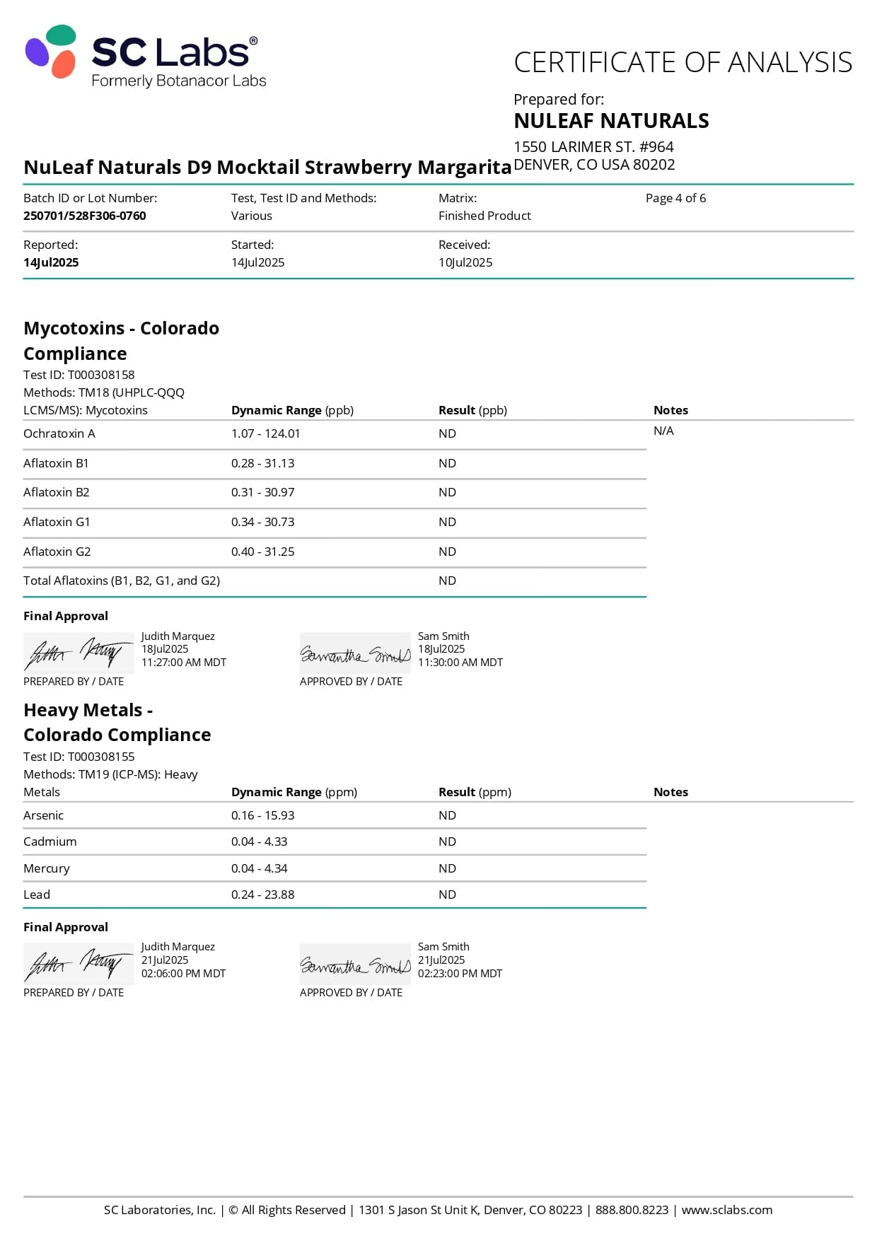 NuLeaf DELTA9 THC NuLeaf D9 THC Mocktail Shots