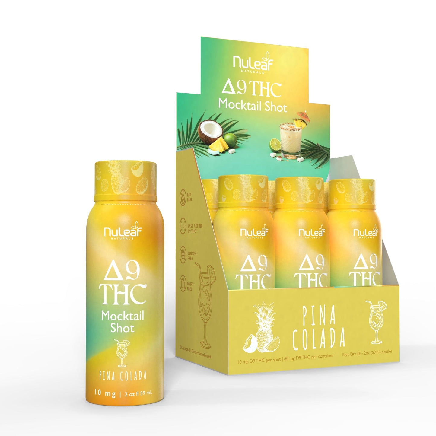 NuLeaf DELTA9 THC NuLeaf D9 THC Mocktail Shots