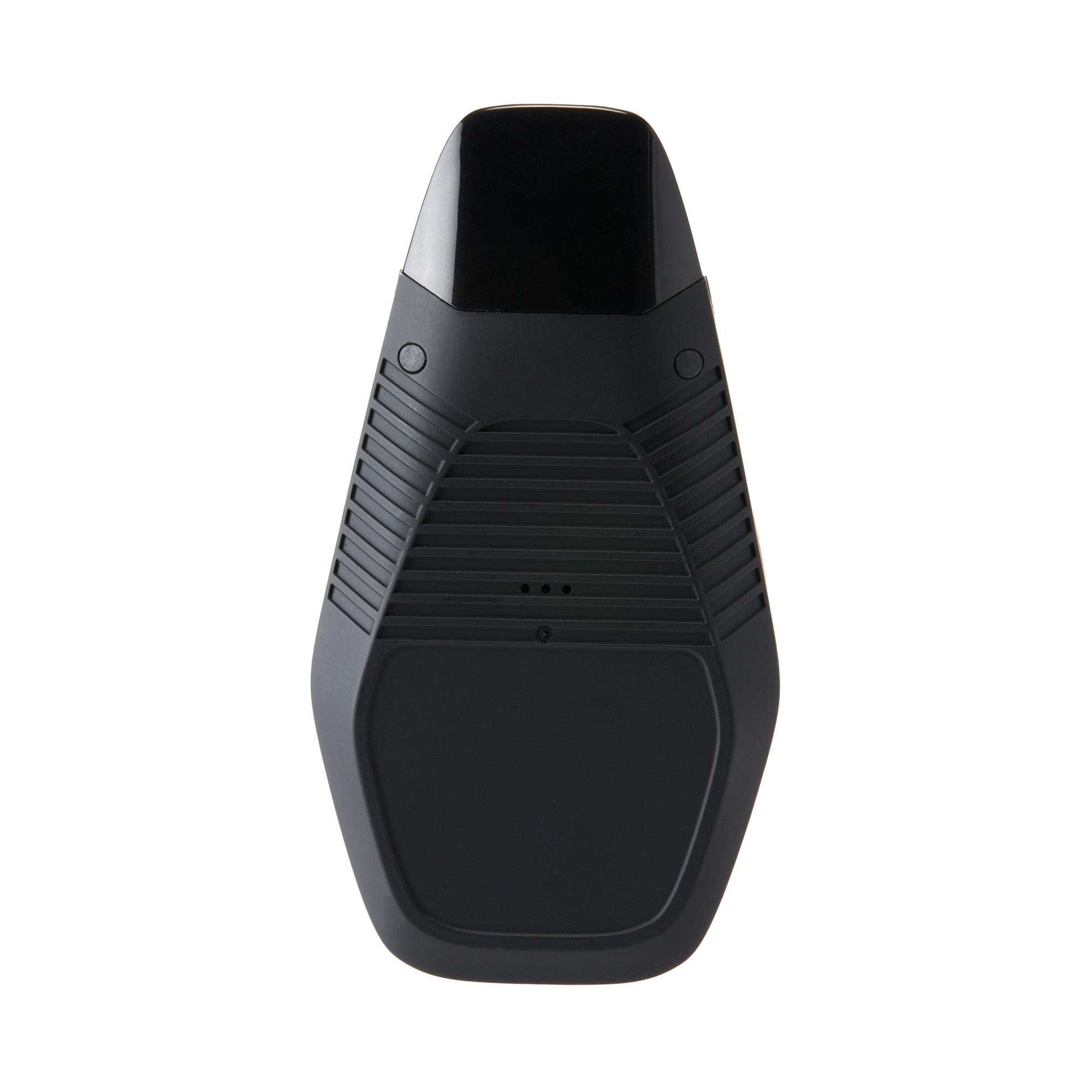 Front view of the Ooze Brink Dry Herb Vaporizer – 1800 mAh C-Core, showing its sleek black design with textured detailing.