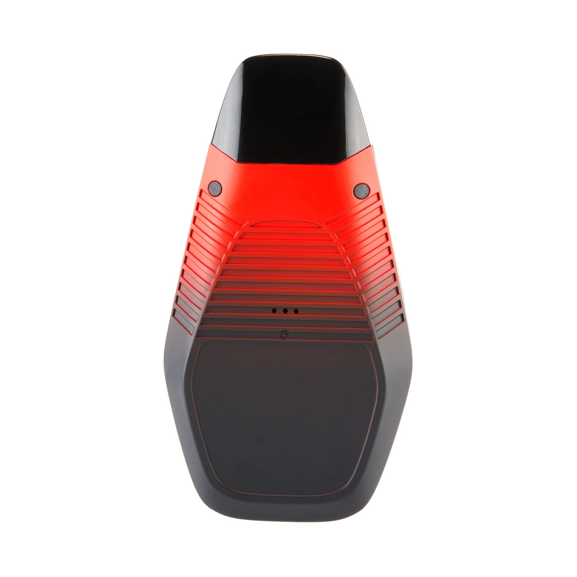 Front view of the Ooze Brink Dry Herb Vaporizer – 1800 mAh C-Core, showcasing its sleek black design with textured detailing.