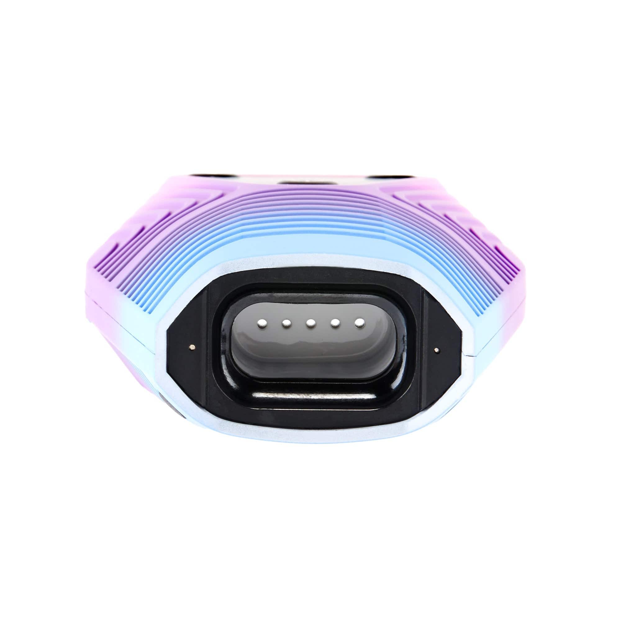 A top-down view of the Ooze Brink Dry Herb Vaporizer – 1800 mAh C-Core, showing the circular opening and textured surface.