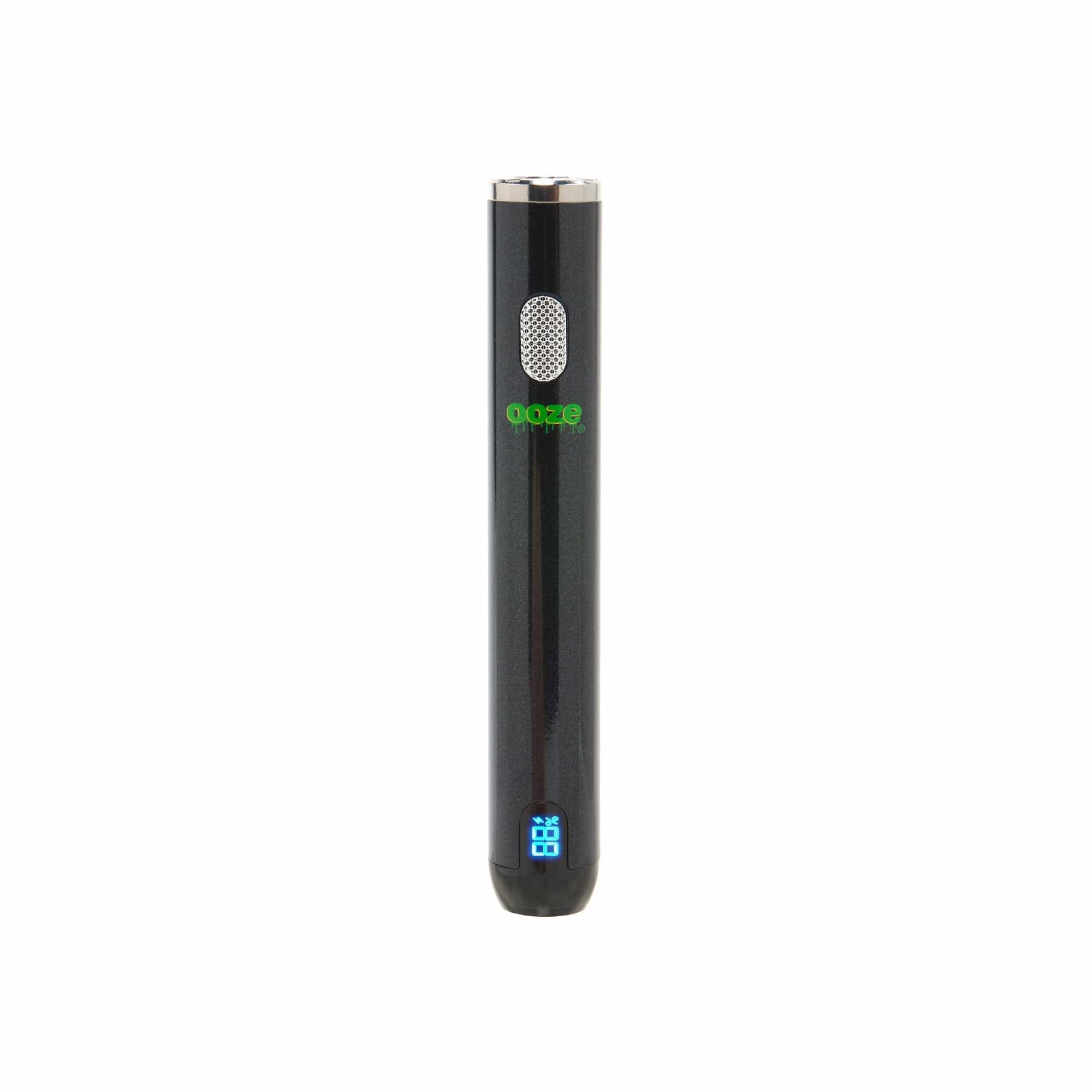 A close-up, angled view of the Ooze Smart Battery - 650 mAh Vape Pen, showing its sleek, cylindrical shape against a plain white background.