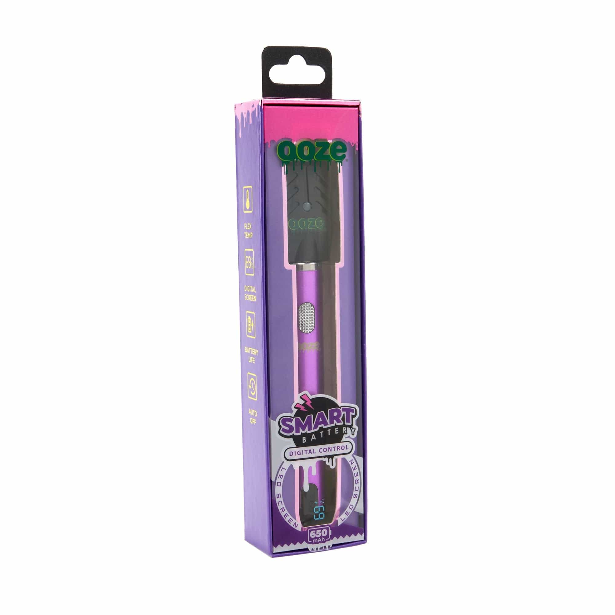 Ooze 650mAh Smart Battery | Vape Pen - Silver Ooze 650mAh Smart Battery | Vape Pen - Silver