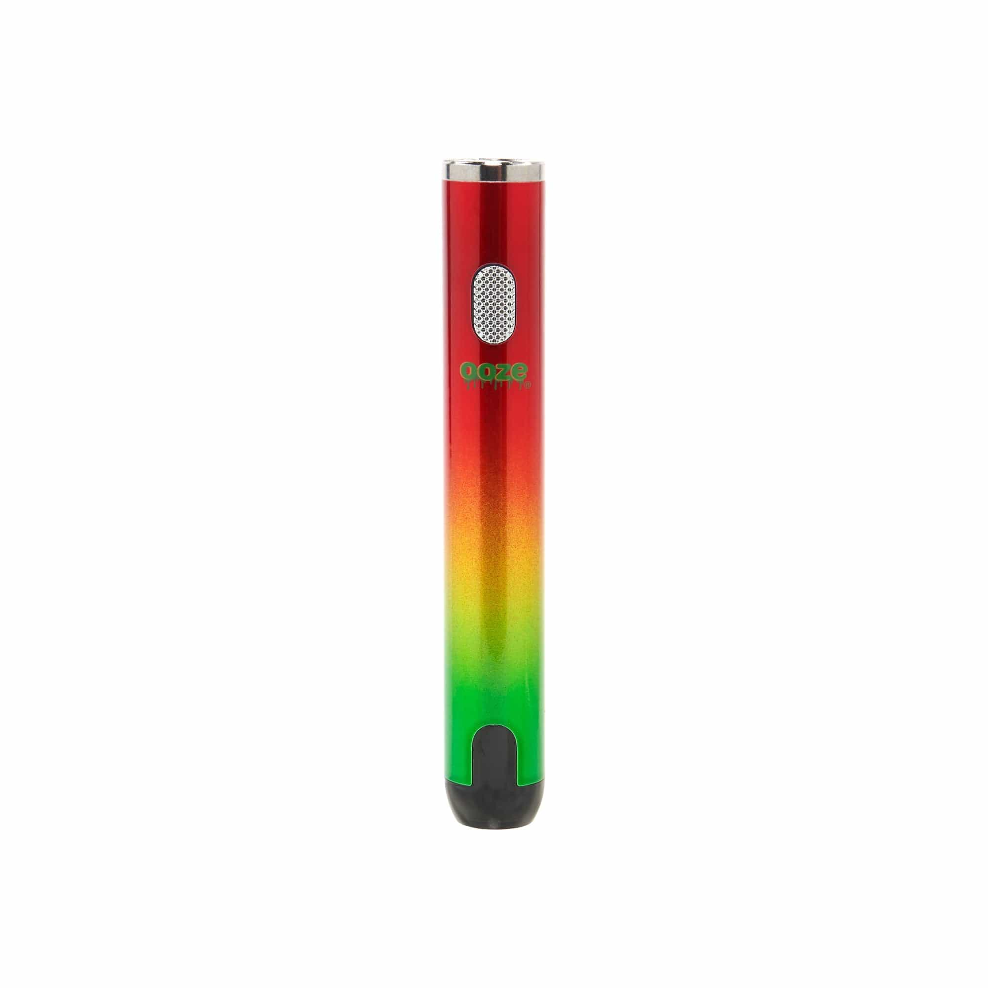 A close-up, angled view of the Ooze Smart Battery - 650 mAh Vape Pen, showcasing its sleek, cylindrical design against a plain white background.