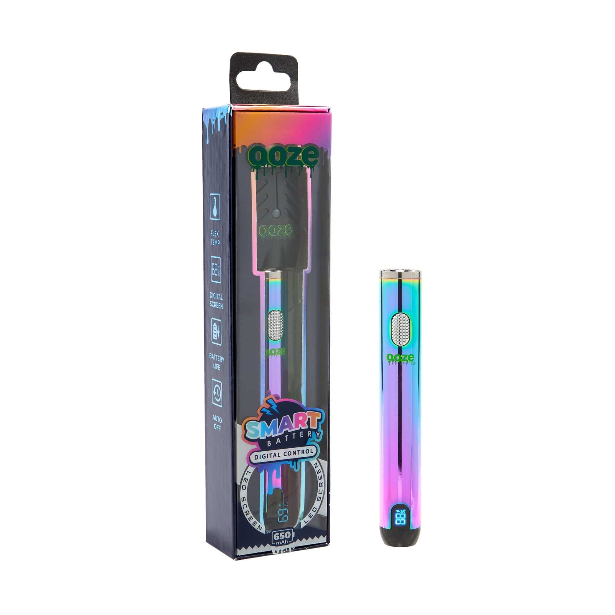 Ooze 650mAh Smart Battery | Vape Pen - Silver Ooze 650mAh Smart Battery | Vape Pen - Silver