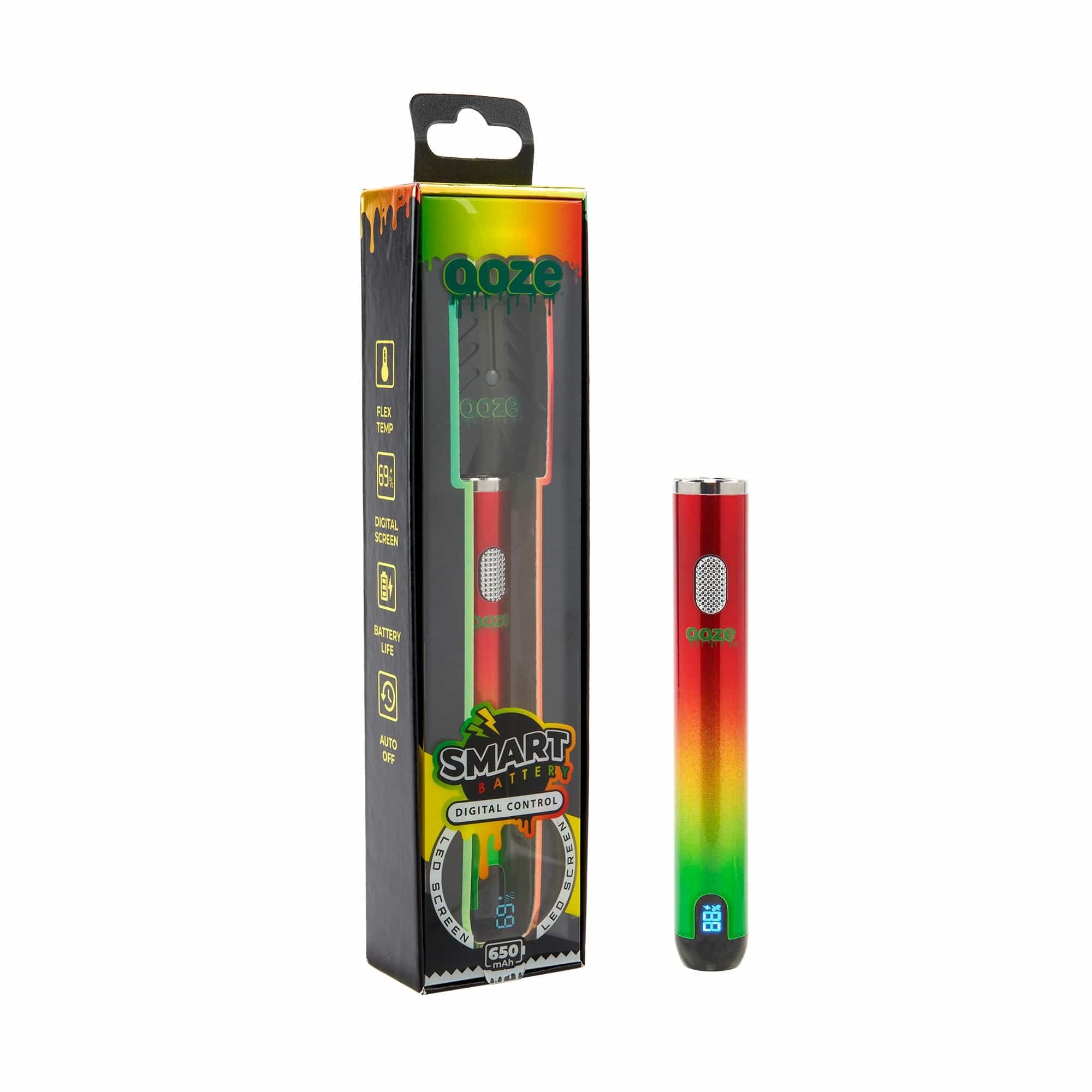 Ooze 650mAh Smart Battery | Vape Pen - Silver Ooze 650mAh Smart Battery | Vape Pen - Silver