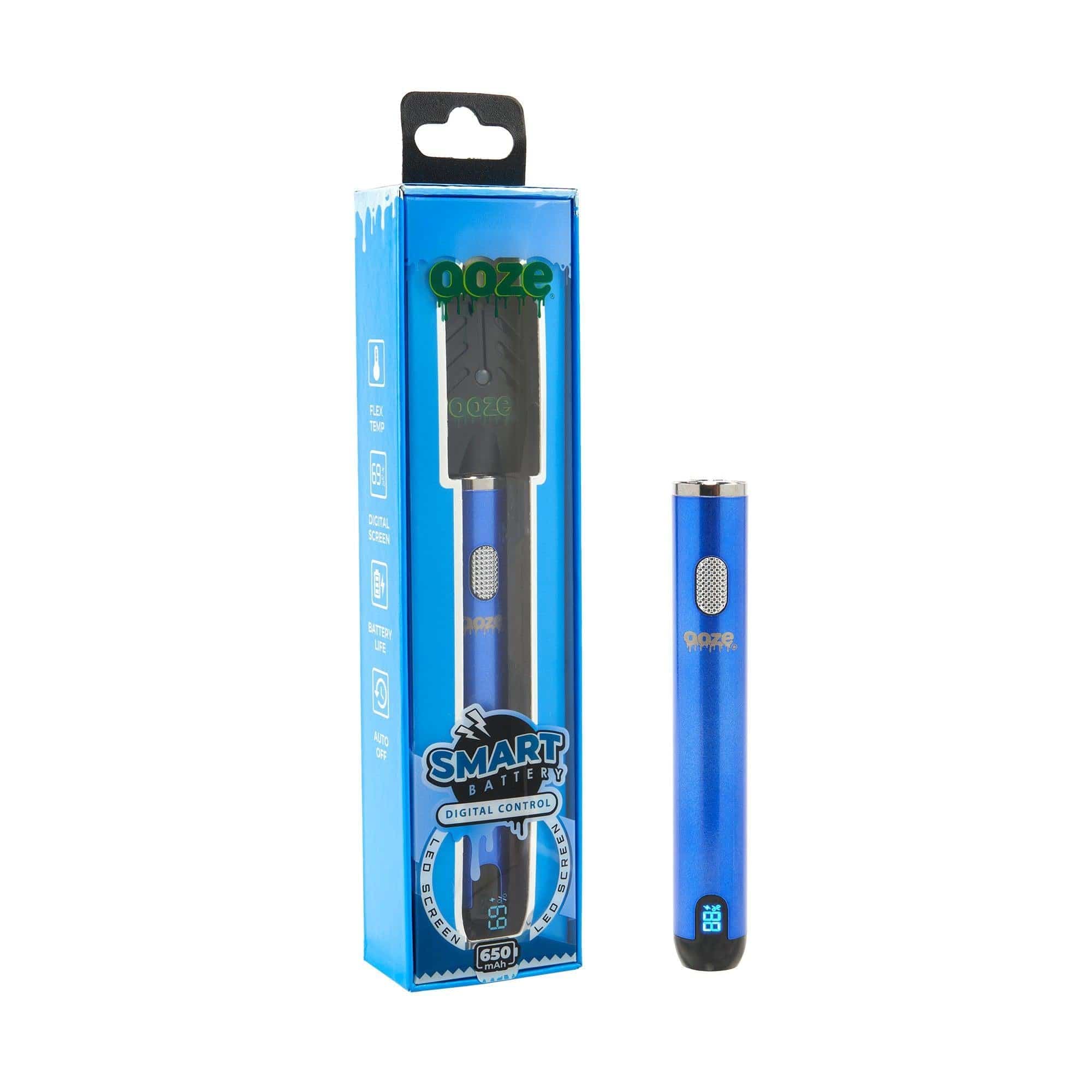 Ooze 650mAh Smart Battery | Vape Pen - Silver Ooze 650mAh Smart Battery | Vape Pen - Silver