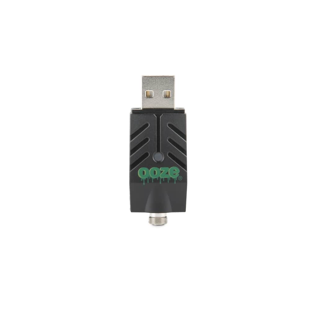 A close-up shot of the Slim Twist Pro CBD Vape Battery, displaying its sleek, pen-like design against a plain white background.