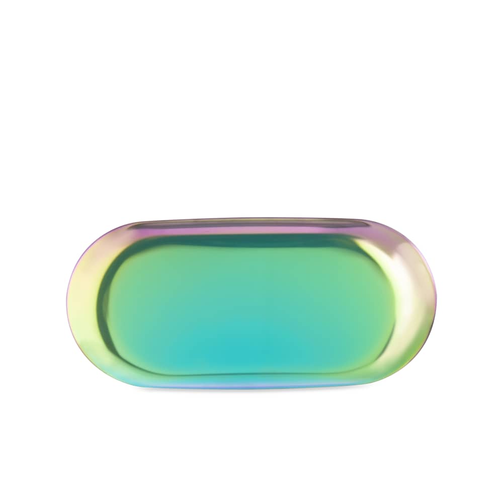 Ooze Rolling Tray Ooze Aura Rainbow Metal Rolling Tray