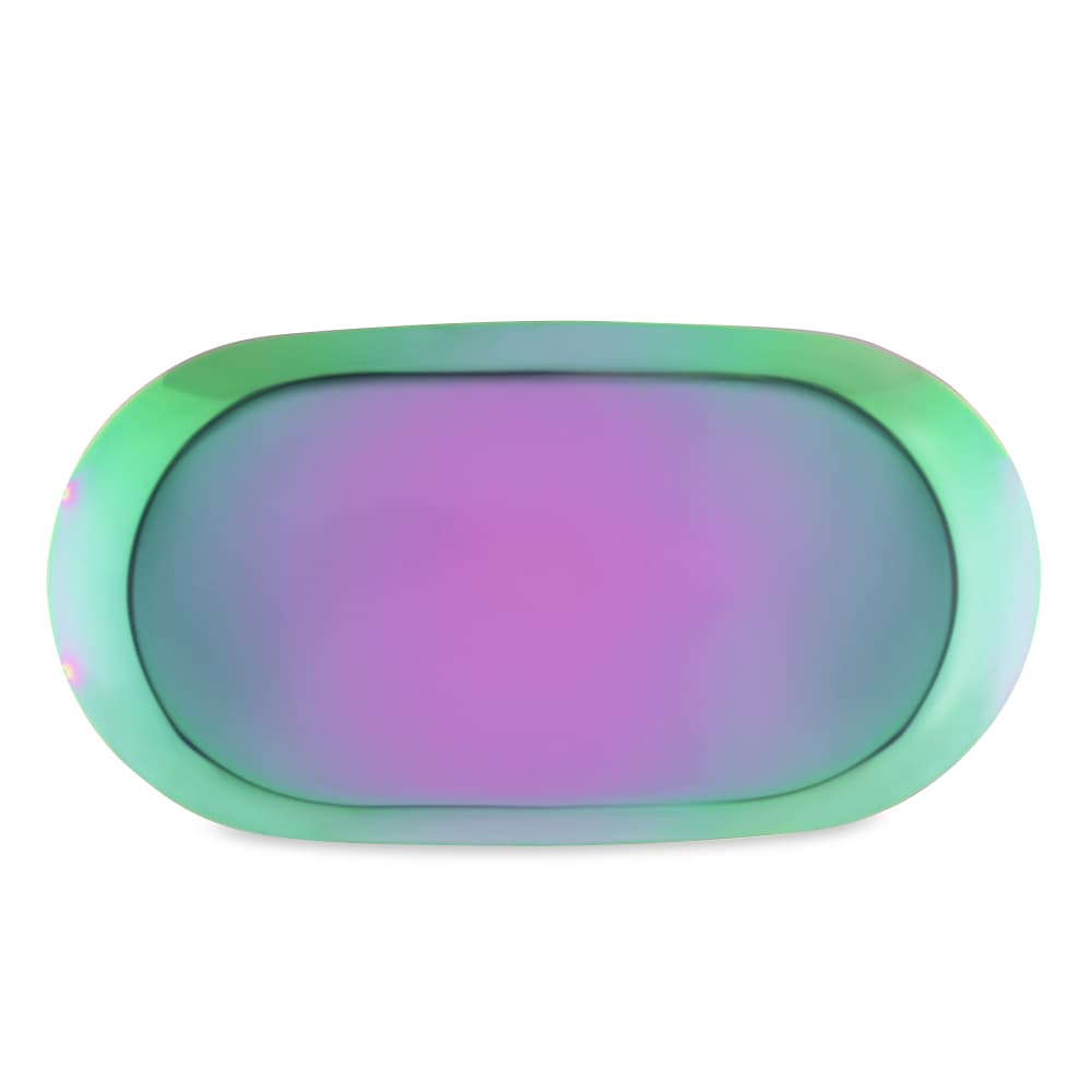 Ooze Rolling Tray Ooze Aura Rainbow Metal Rolling Tray