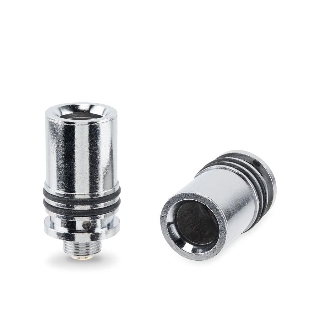 Close-up, angled view of the Signal Extract Vaporizer Replacement Coil 2-Pack, showing the metallic coil with a black connector.