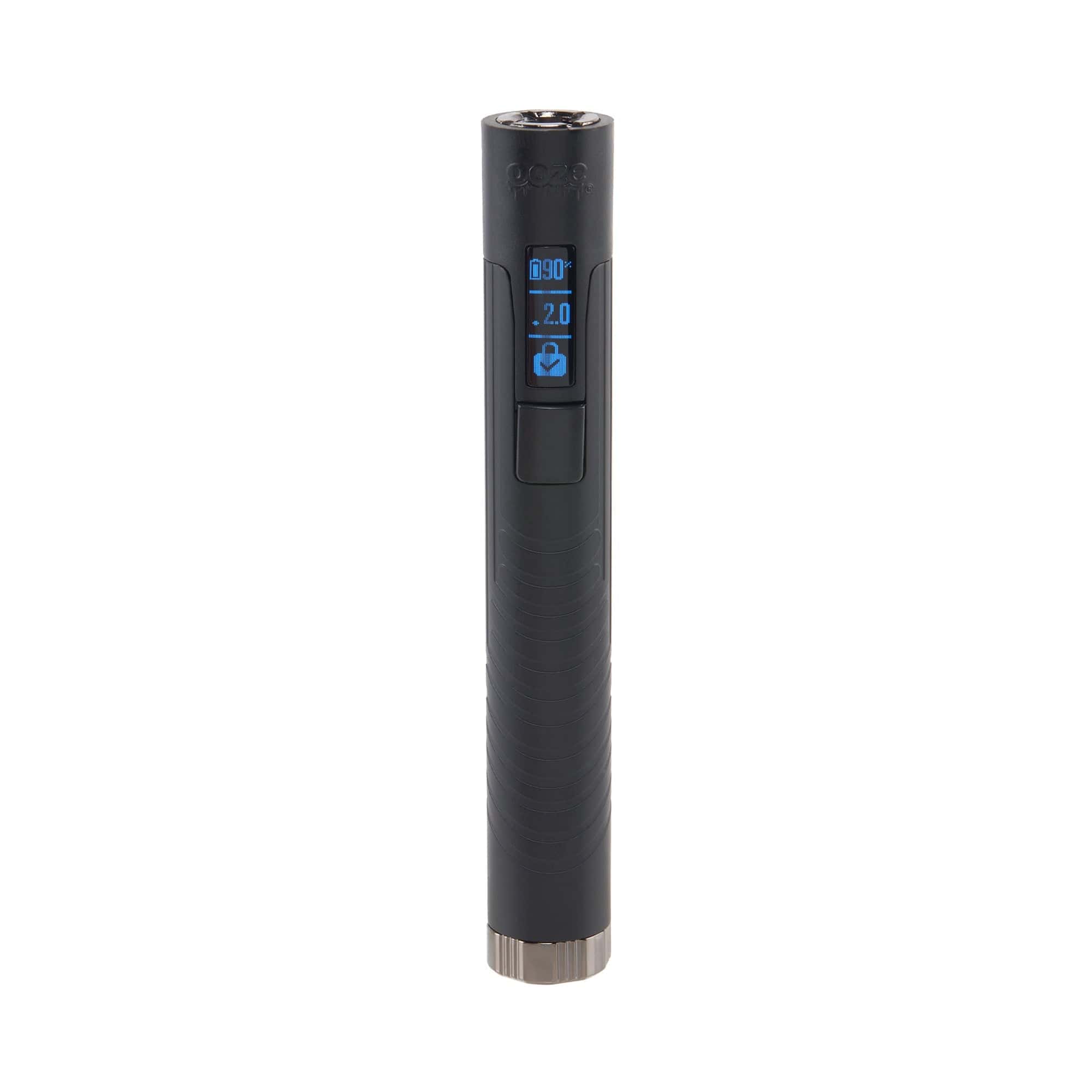A studio shot of the Digit 400 mAh 510 Smart Tech Battery, displaying its sleek, cylindrical black design against a white backdrop.