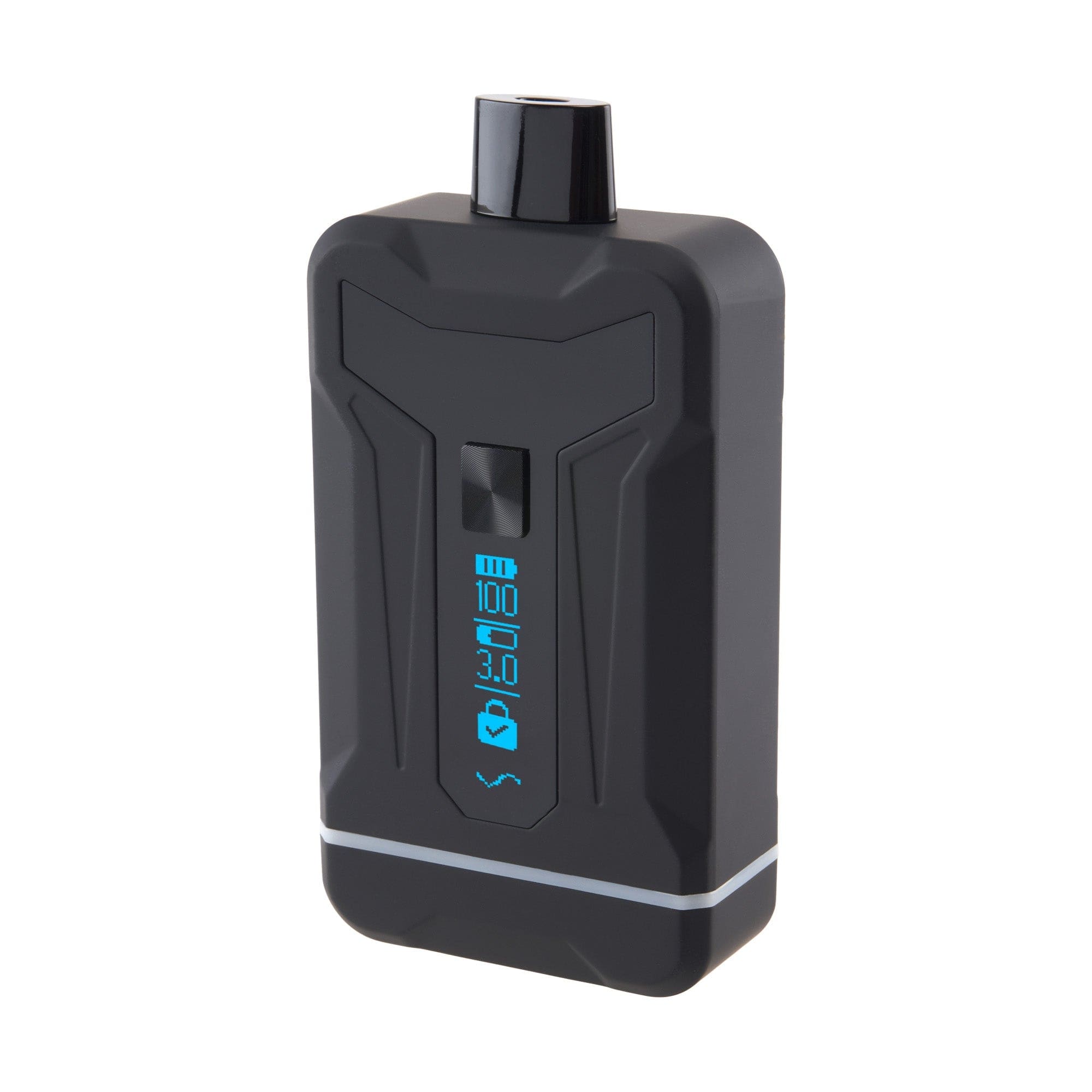 Front view of the Duet 650 mAh 510 Dual Conceal Cart Battery, showing a sleek, black, rectangular device against a plain white background.