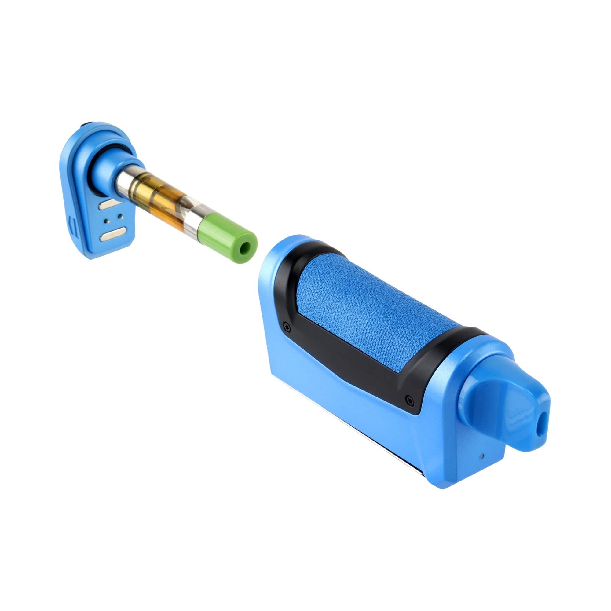 A three-quarter view of the Duplex 2 Vaporizer 900 mAh C-Core, showcasing its blue casing and metallic tip against a plain white background.