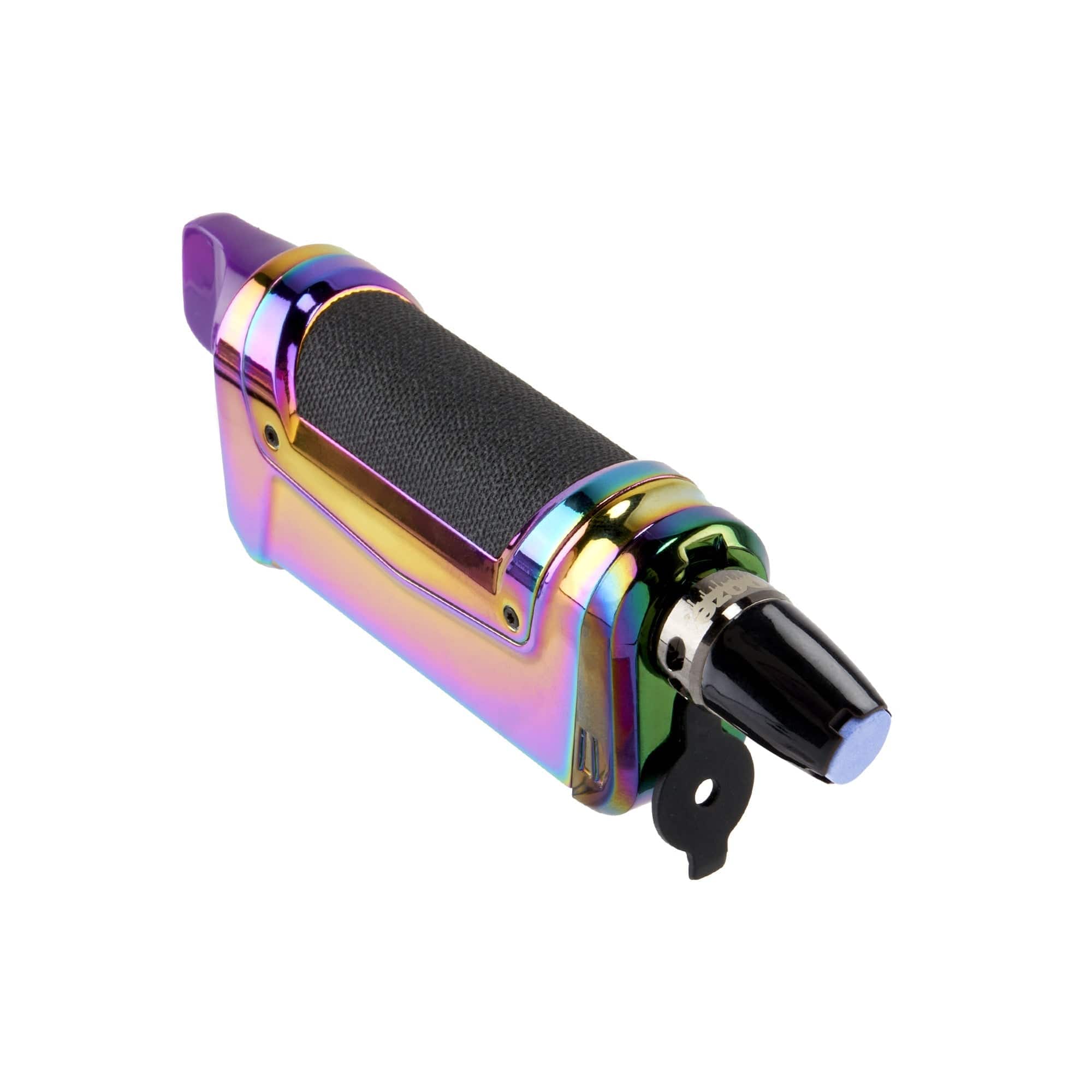 A slightly angled view of the Duplex 2 Vaporizer 900 mAh C-Core, featuring a metallic finish and textured grip.