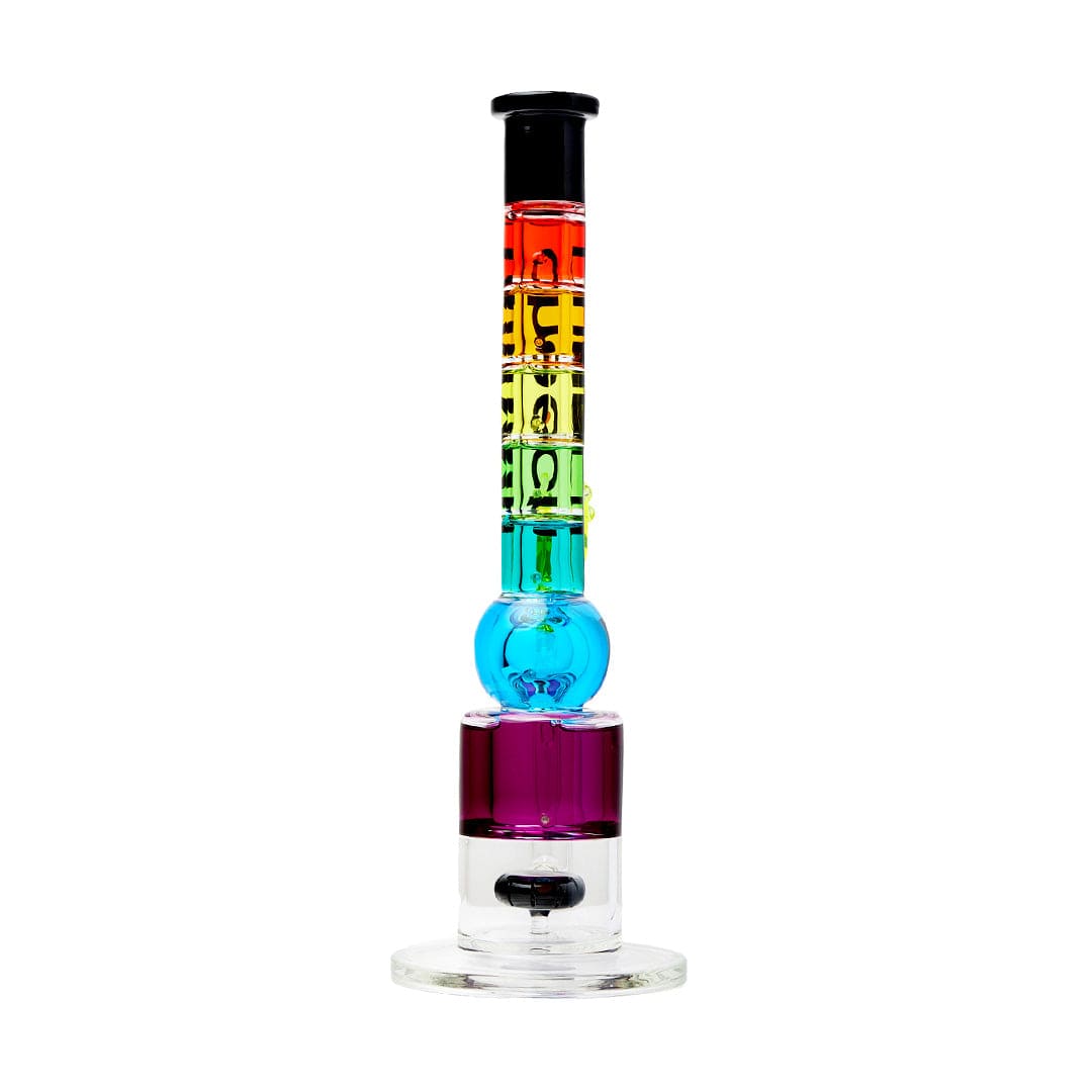 Cheech Glass Bong Cheech Glass 18" Rainbow Glycerin Water Pipe