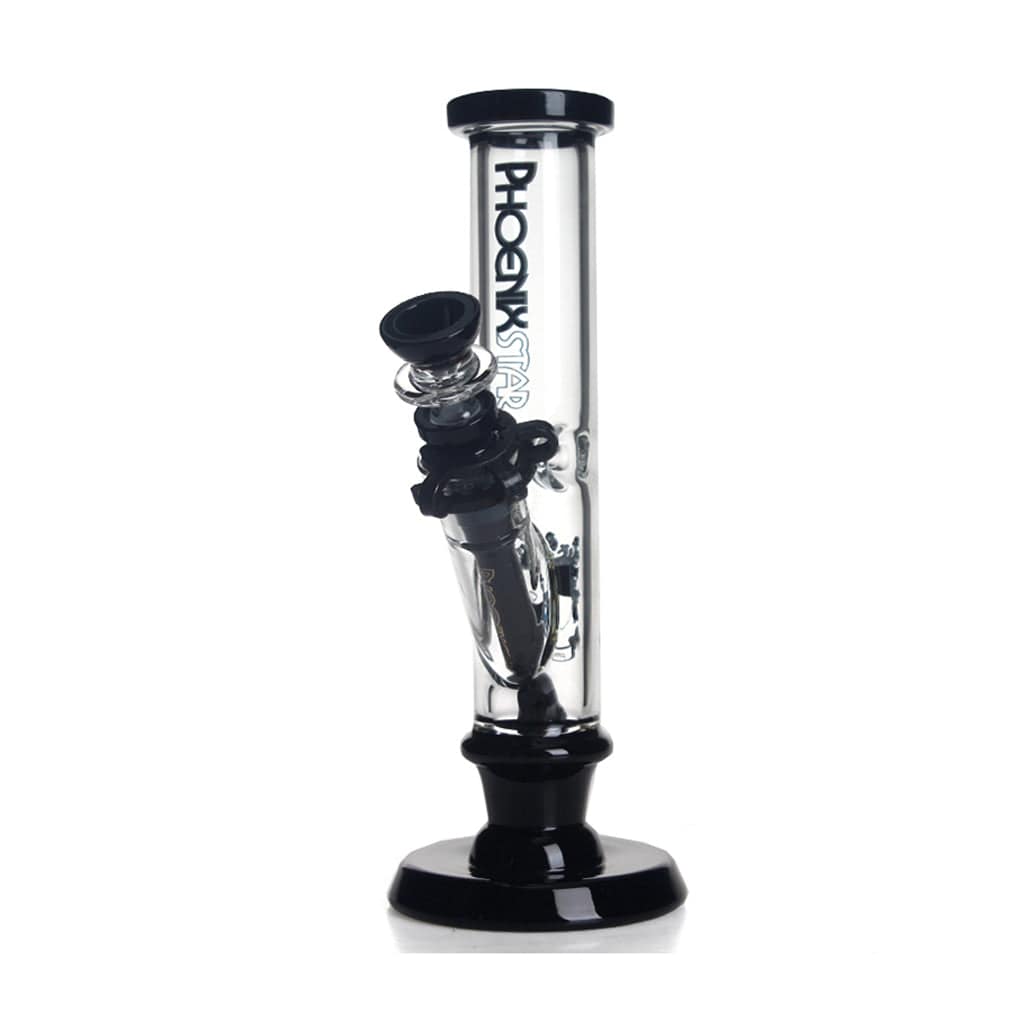 Green Flower Phoenix Star New Straight Tube Bong 10 Inches