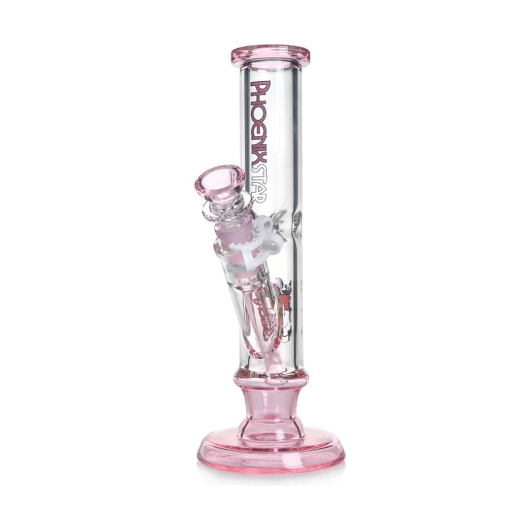 Green Flower Phoenix Star New Straight Tube Bong 10 Inches