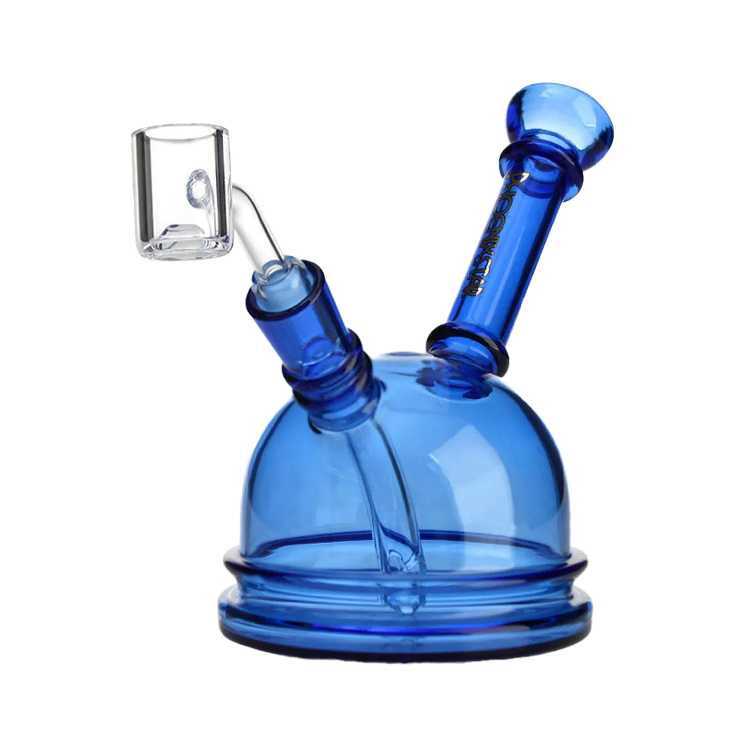 Green Flower Phoenix Star 6 Inch Translucent Dome Dab Rig